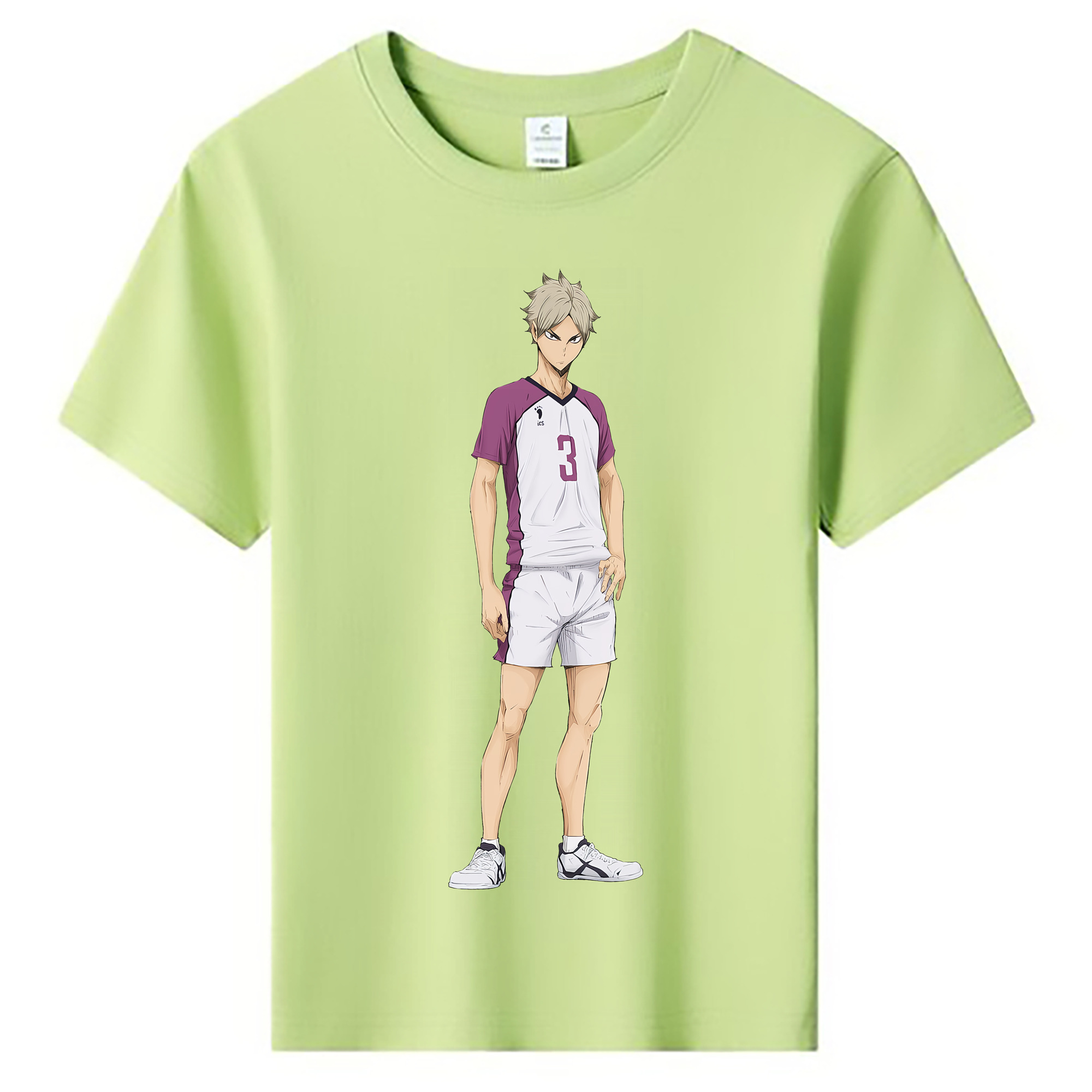 （画像用） ハイキュー!! Haikyu!! 綿100％キッズTシャツ（フロントプリント）